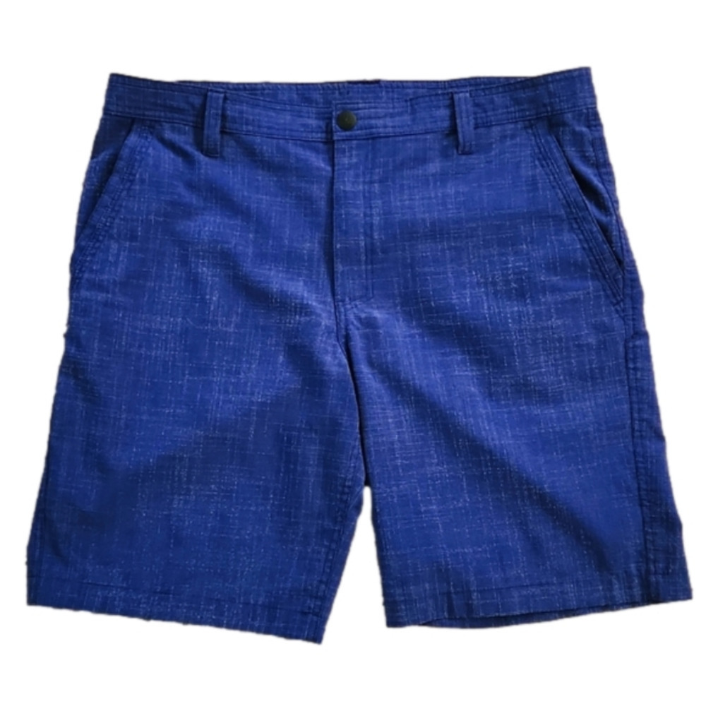 G.H. bass & co blue square design shorts